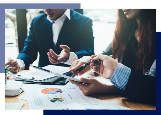 IT Consultancy Scotland IT Consultancy Services - people meeting and discussing reports